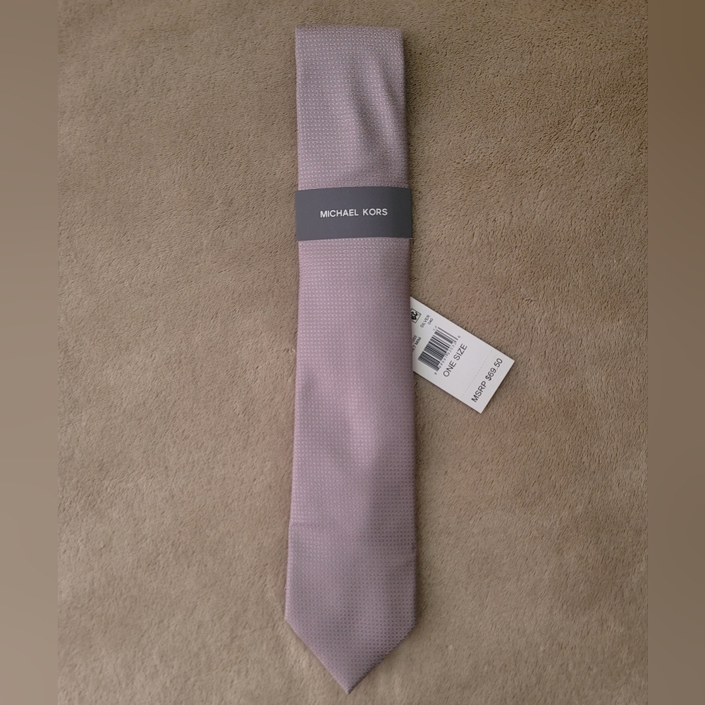 Michael Kors Men's Purple Classic Silk Tie NWT